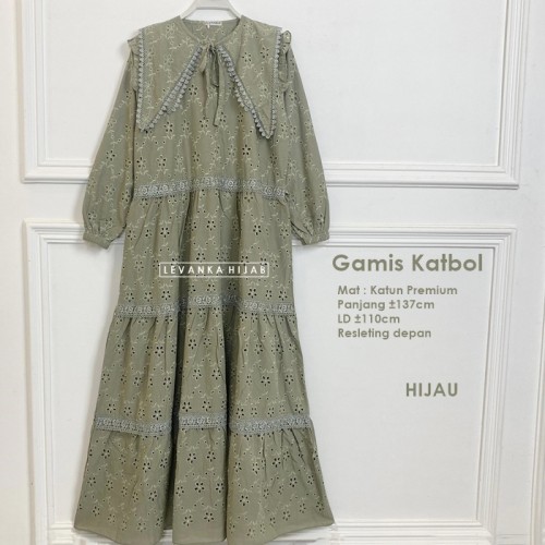 GNi-002 Gamis Katun Bordir Bolong